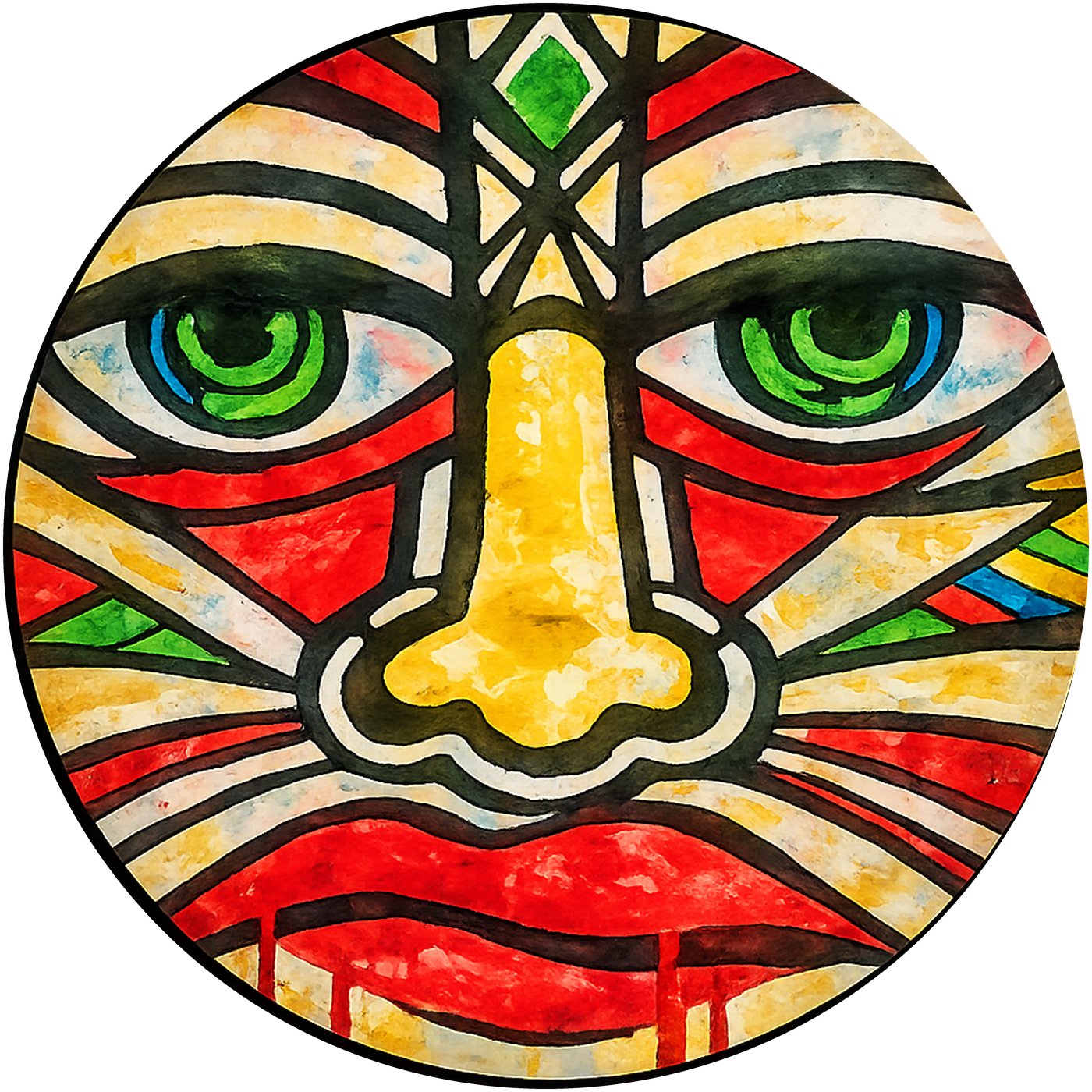 Average Citizen painted face logo